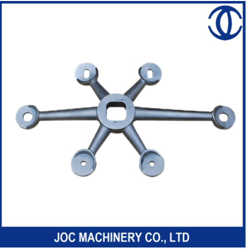 4ウェイスパイダークランプ鋳鉄カーテンウォールスパイダーグラスフィッティング